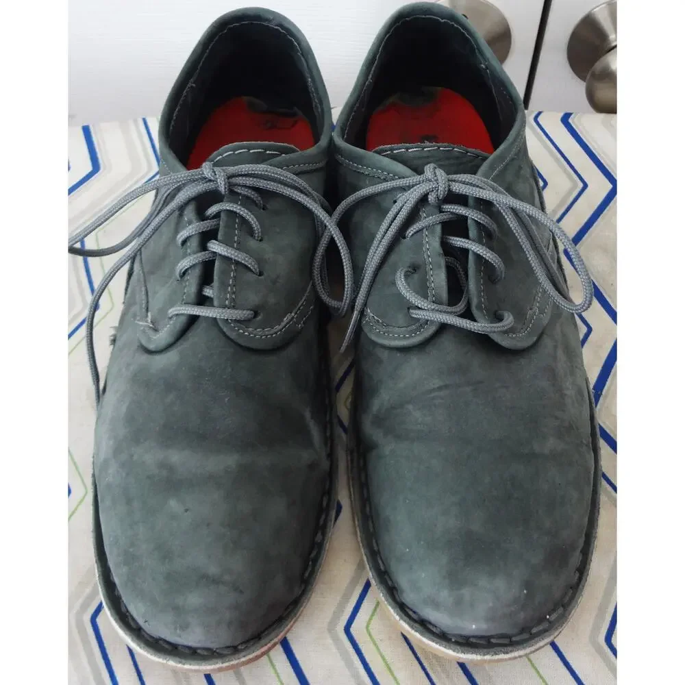 Oliberte Blue Suede Leather Oxford Ethiopia Africa Men 12 Brogue Business Casual